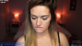 kayribbons – naked oily strip tease