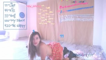 kendalltyler – stripe tease and dancing